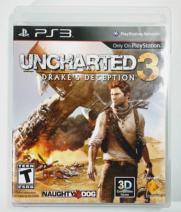 Uncharted 3: Drakes Deception, Jogo Usado PS3