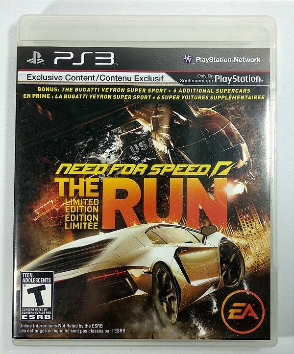 Jogo Need for Speed The Run Limited Edition - PS3