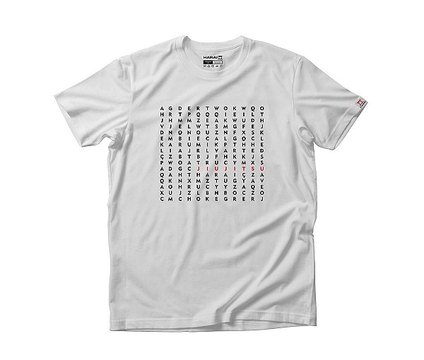 Camiseta Jiu Jitsu Caça Palavras