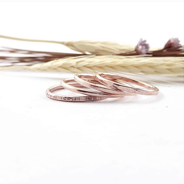 Aliança Fininha em Cobre Puro - Valor Unitário