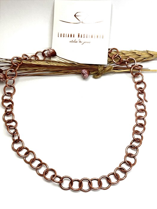 Gargantilha Elos Leve em Cobre Puro