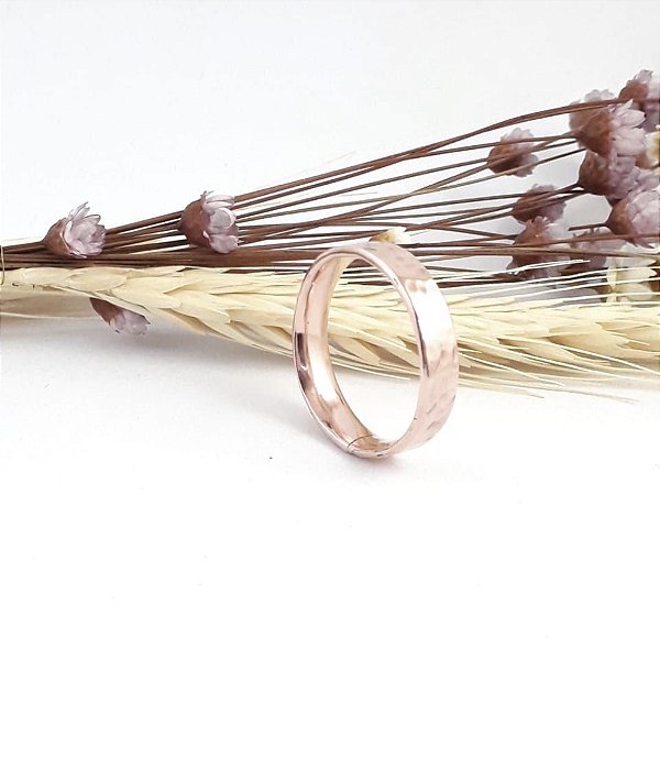 Aliança Inspiração Anatômica em Cobre Puro