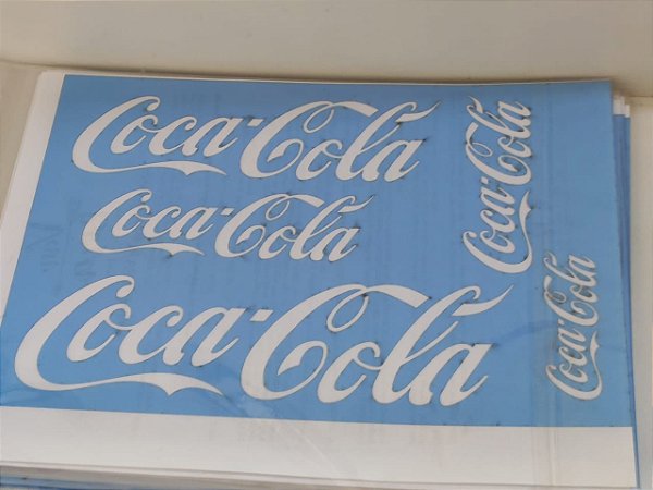 STENCIL VAN BORA 28X19 COCA-COLA