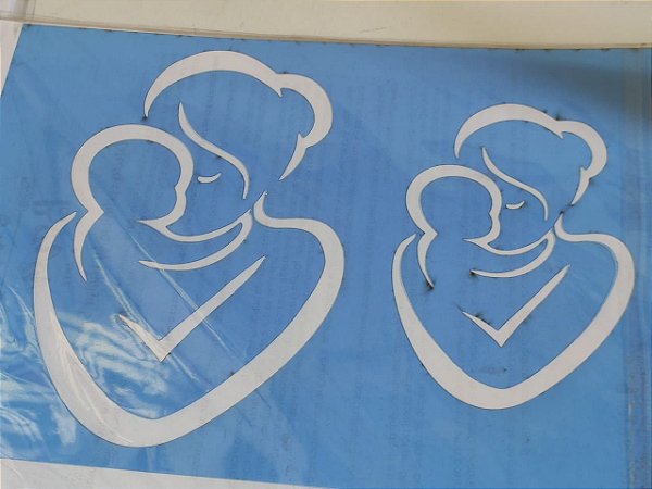 STENCIL VAN BORA 28X19 MÃE E BEBE