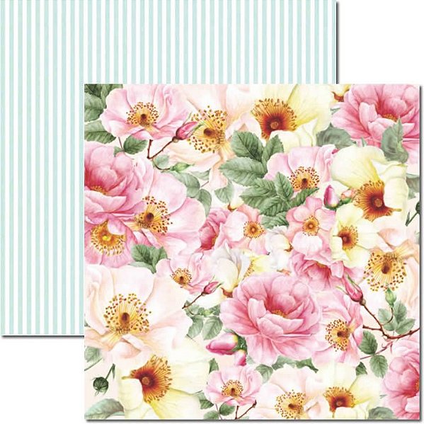 SCRAPBOOK ARTE FACIL 30,5X30,5 ROSE E MINT 2