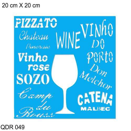 STENCIL JOIA QDR 049 20X20