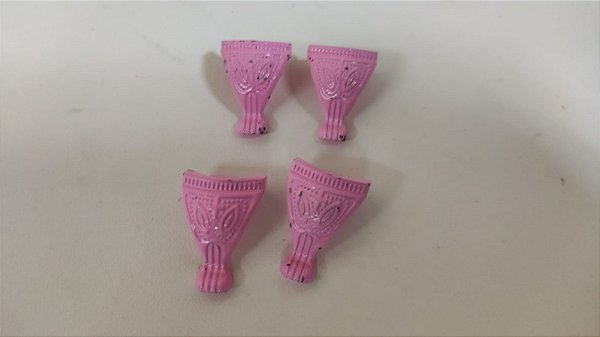 PEZINHO PEQUENO ROSA 4 UNIDADES 1,9 X 2,1