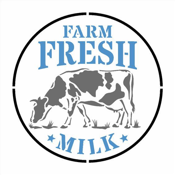 STENCIL 14X14 - FARMEHOUSE FRESH MILK