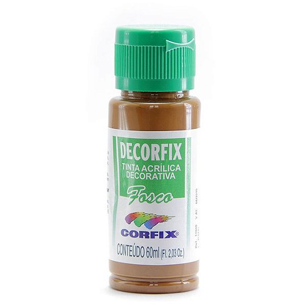 TINTA ACRÍLICA DECORATIVA 60ML 362 MARROM CLARO CORFIX