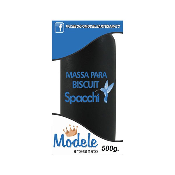 MASSA PARA BISCUIT PRETO 500G