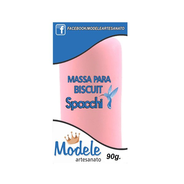 MASSA PARA BISCUIT PINK PEROLADO 90G