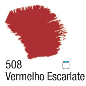 TINTA ACRÍLICA FOSCA 60ML 508 VERMELHO ESCARLATE ACRILEX