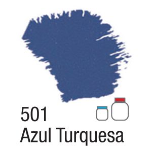 TINTA ACRÍLICA FOSCA 60ML 501 AZUL TURQUESA ACRILEX