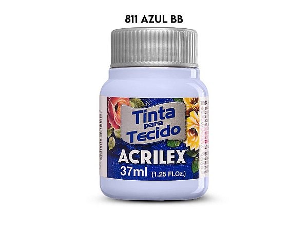 TINTA PARA TECIDO 37ML 811 AZUL BEBE ACRILEX