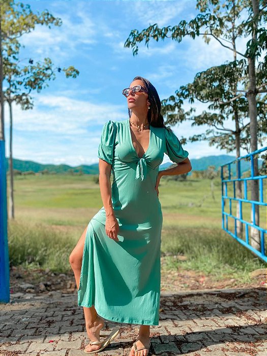 Vestido Carol Verde