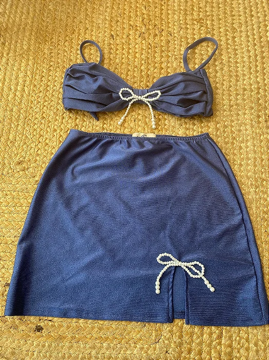 Mini saia Brenda Azul