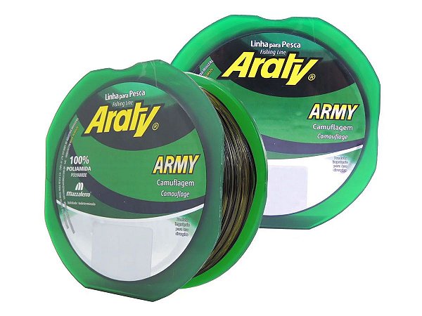 Linha Araty Army Camuflada Monofilamento 300m Unitária - Mazzaferro