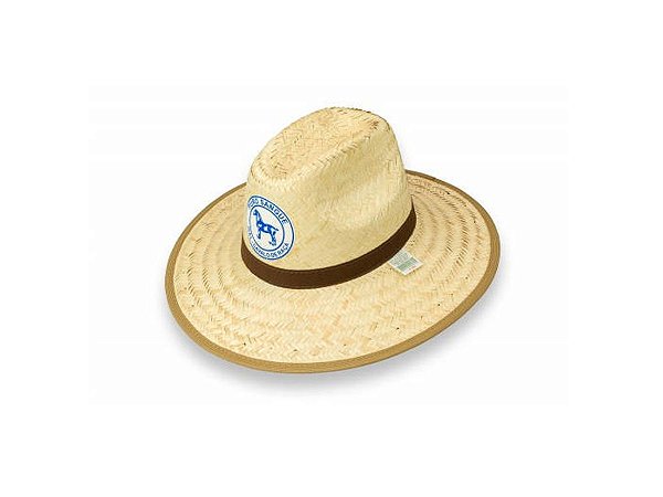 Chapéu de Palha Esmeralda Texano c/ Emblema - Icel