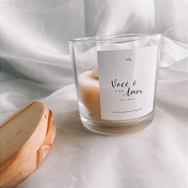 Vela Aromática com Mensagem Personalizada