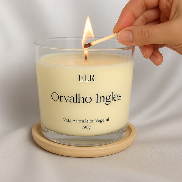 Vela Aromática Artesanal- 190g - Orvalho Ingles