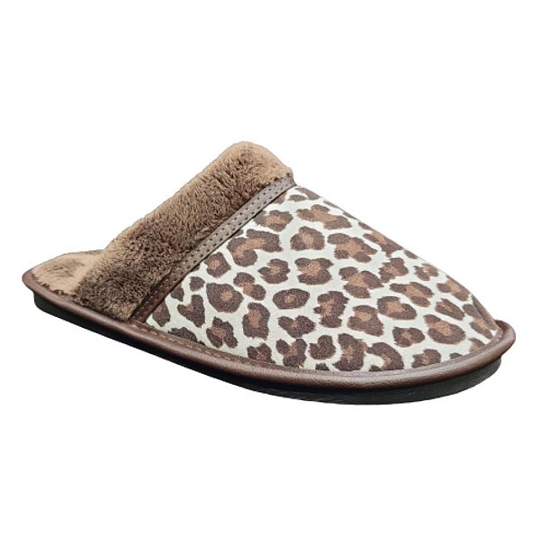 Chinelo Pantufa Leffa Aveludado 787 Jaguar/Café