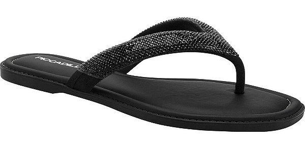 Chinelo Piccadilly Gabi Rasteira Strass 508039