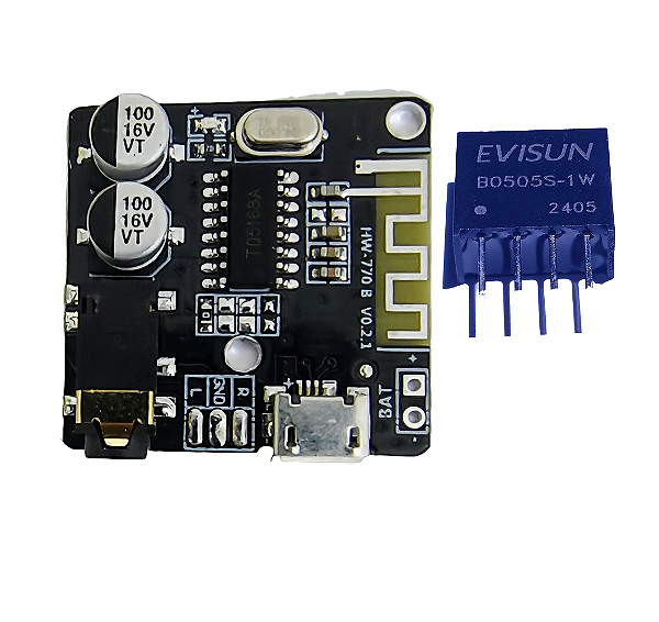Placa Bluetooth 5.0 + B0505s-1w Kit Anti Ruido Sistema Som