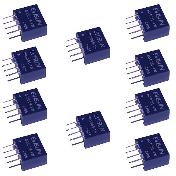 Kit 10 Conversor Dc/dc Isolador 12/5v 1w B1205s-1w B1205s