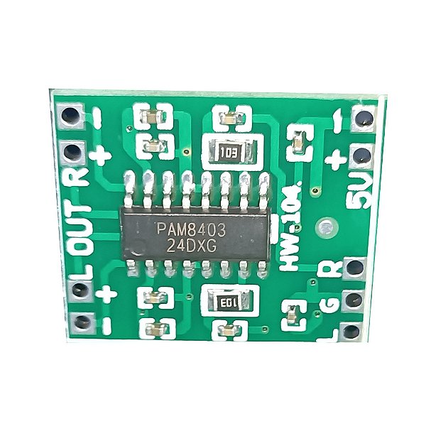 Módulo Mini Amplificador Digital Pam8403 3W Classe D Hw-104