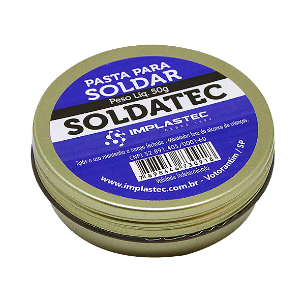 Pasta de Solda Soldatec Lata 50 g Implastec