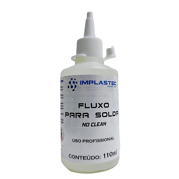 Fluxo Para Solda Incolor No Clean Frasco Implastec 110Ml