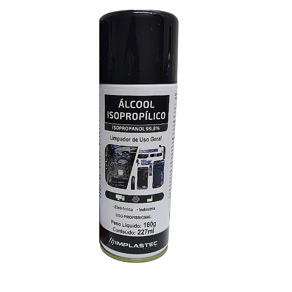 Isopropanol Spray 99,8% Álcool Isopropílico Implastec 227ml