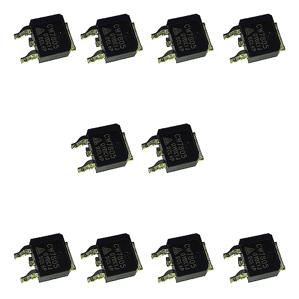 Kit 10 Reguladores De Tensão 5v 78m05 Smd T0-252