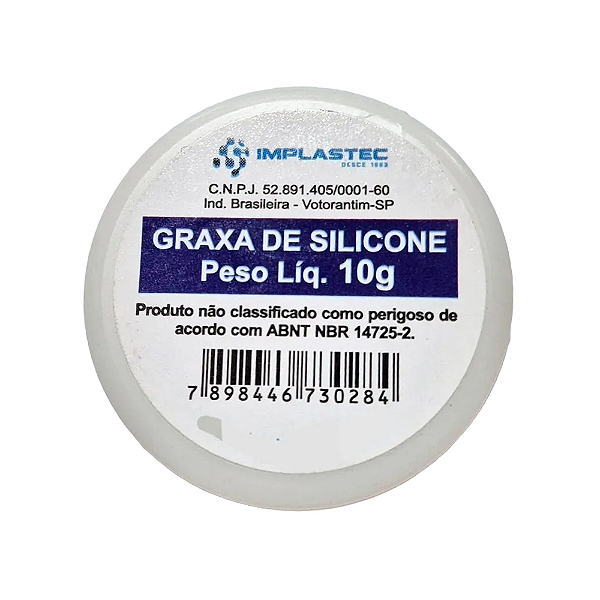 Graxa Silicone Dielétrica Lubrificante Alta Temperatura 10g