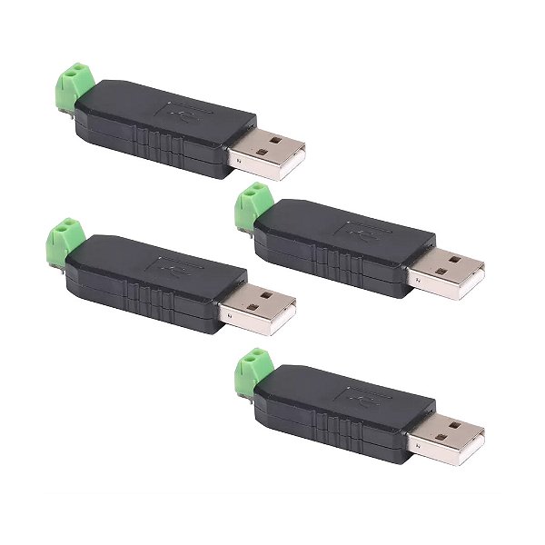 4 Adaptadores Seriais Conversor Usb 2.0 P/ Rs485 2 Pinos