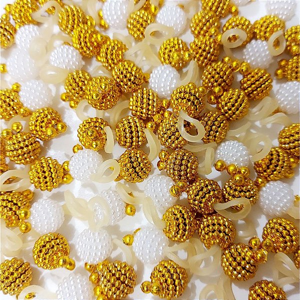 Ponto de Luz Ano Novo (Perola Craquelada) - 30 unidades