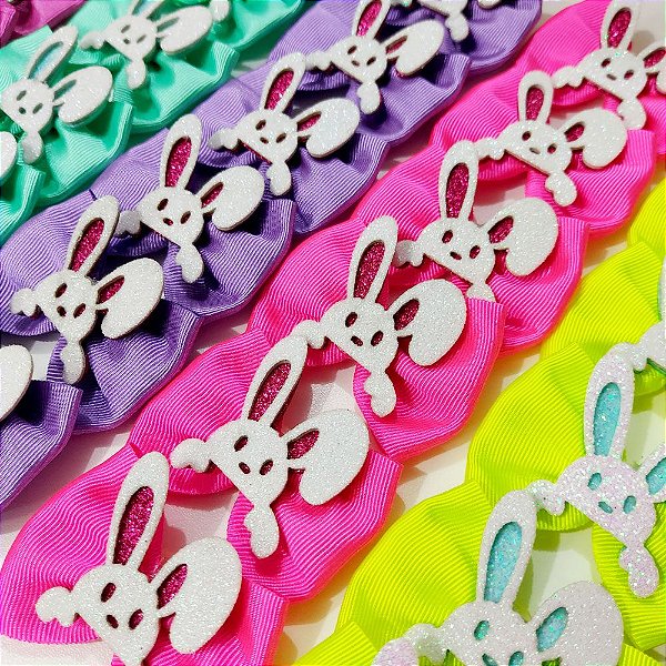 Laço Maxi Coelho EVA de Páscoa - 10 unidades