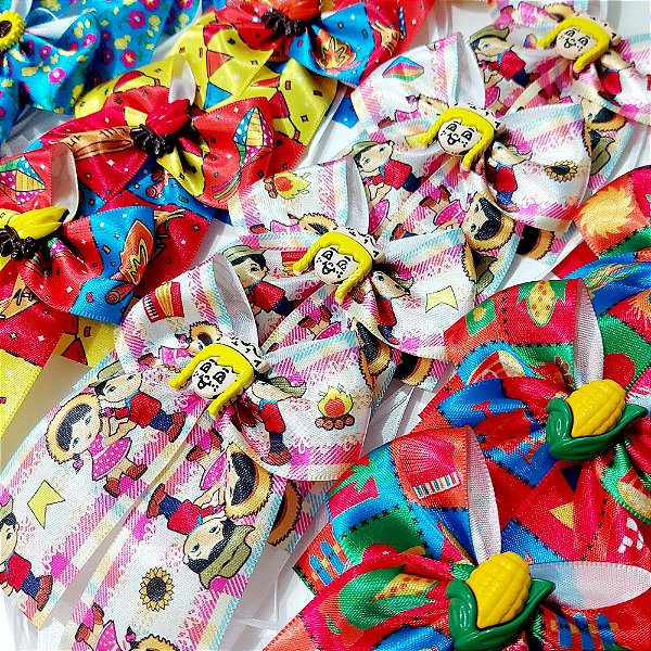 Laço de Pescoço Estampado de Festa Junina - 10 unidades