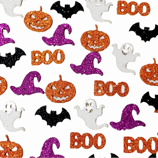 Adesivos EVA Glitter de Halloween Mod.1 - 20 unidades