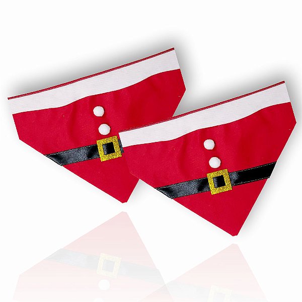 Bandanas Feltro EVA Papai Noel Natal Mod.1 - 10 unidades