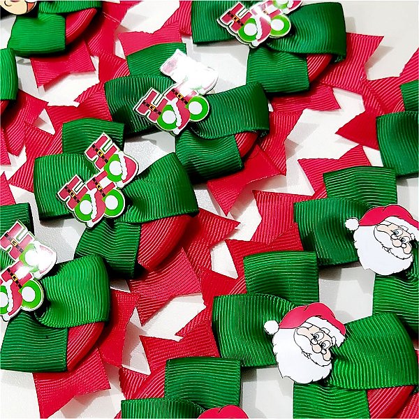 Laço Maxi Trabalhado PF de Natal - 10 unidades