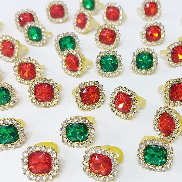 Laço de Penteado Joia Luxo Natal Mod.1 - 20 unidades