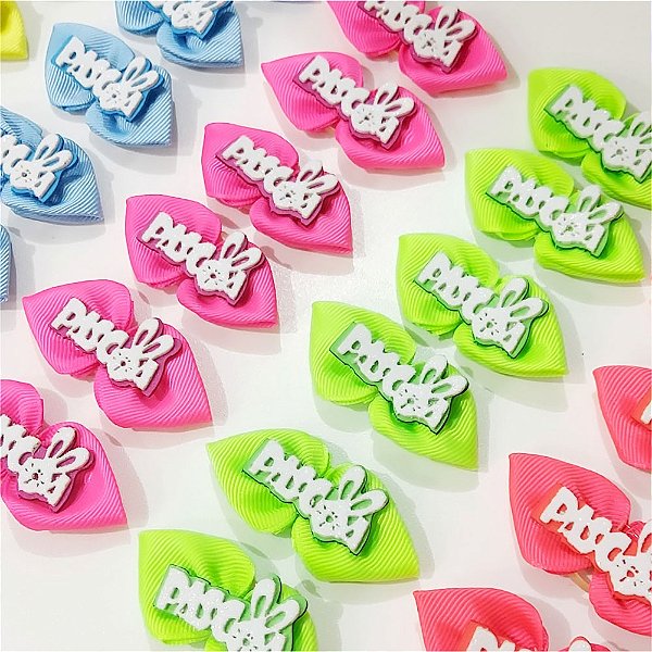 Laço Pinup EVA de Páscoa - 10 unidades