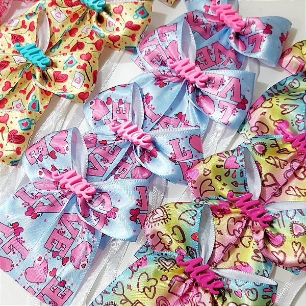 Laço de Pescoço Estampado Botão de Mães - 10 unidades