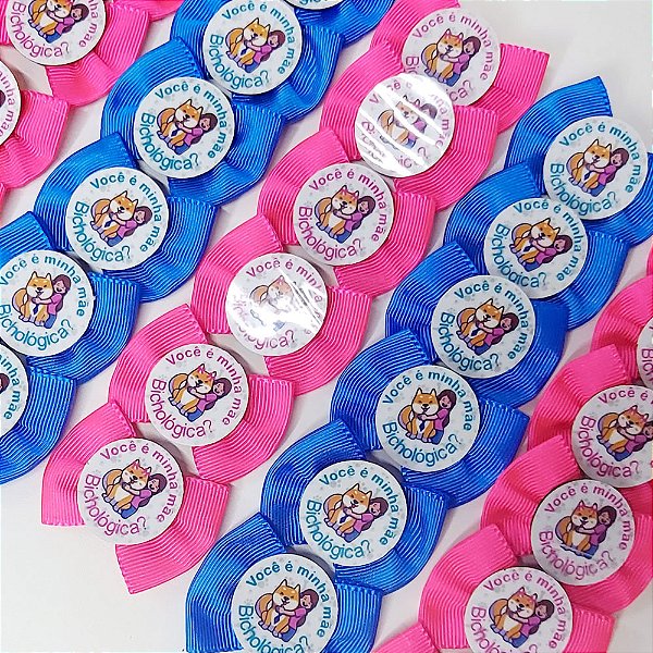 Laço Borboleta PF Bichológica de Mães - 10 unidades