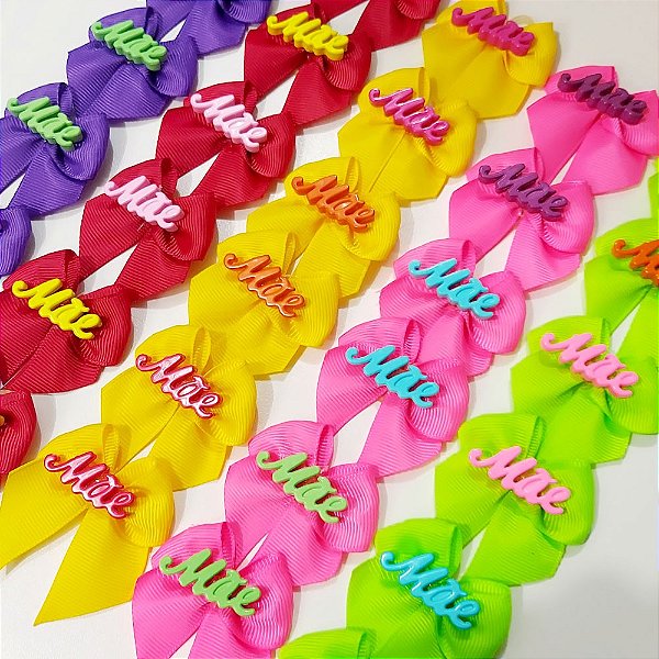 Laço de Ponta Botão de Mães - 10 unidades