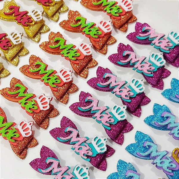 Laço Adesivo EVA PF de Mães - 10 unidades