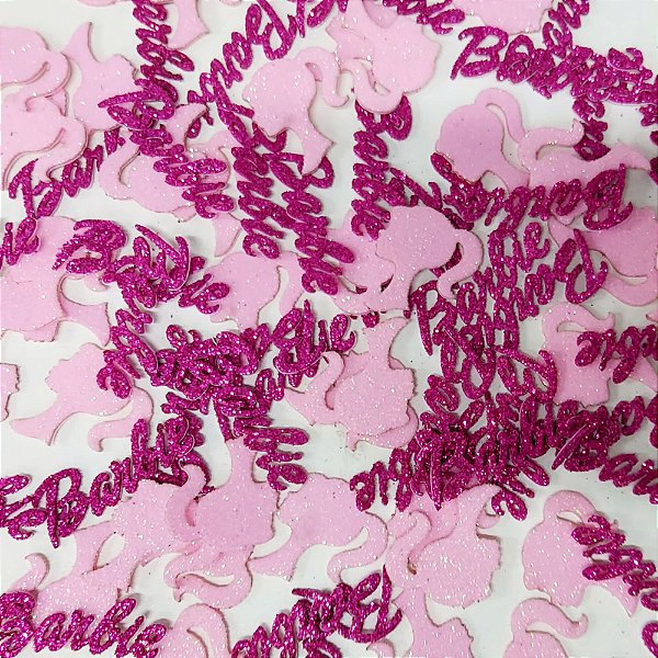 Adesivos EVA Glitter Barbie - 20 unidades