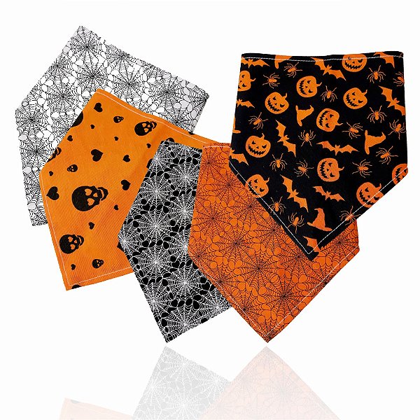 Bandanas Tricoline Estampado Halloween - 10 unidades