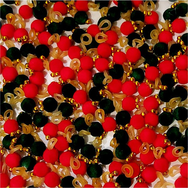 Ponto de Luz Natal (Perola Veludo) - 20 unidades